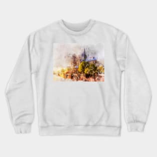 Notre-Dame de Paris Watercolor - 05c Crewneck Sweatshirt